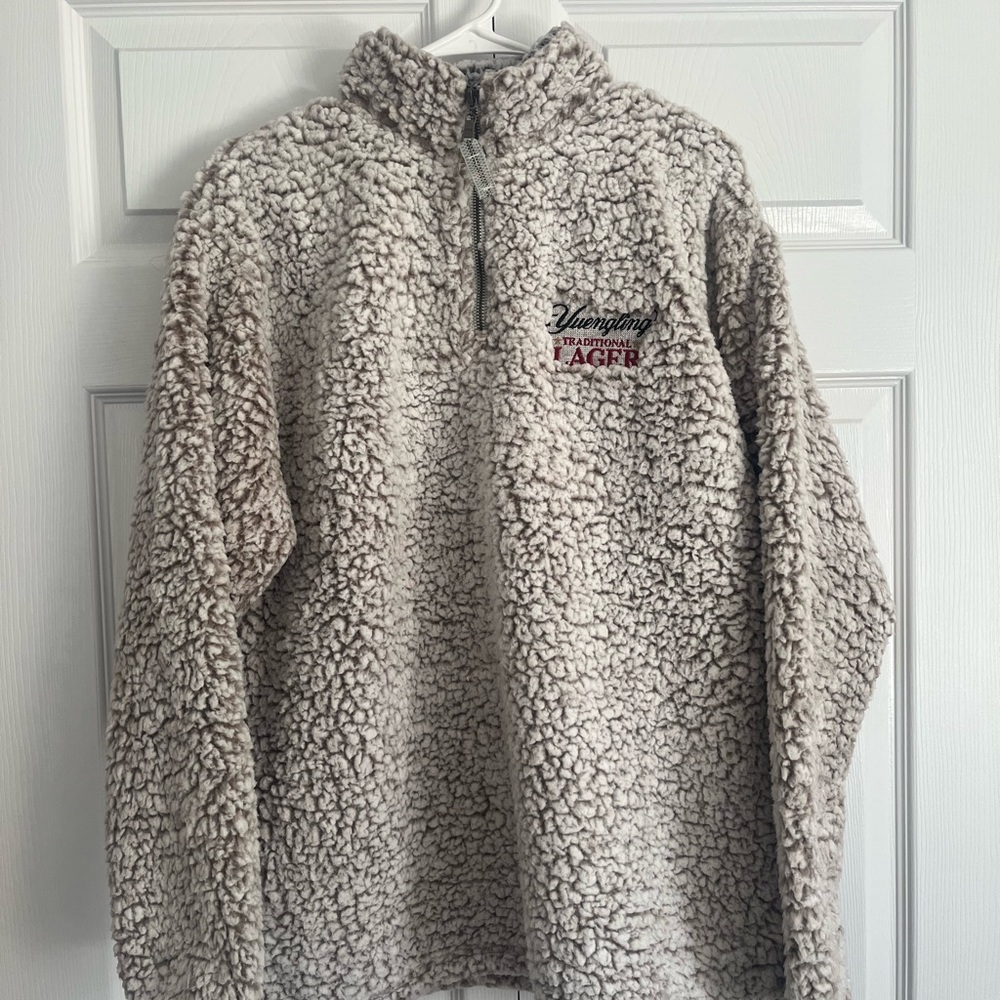 Yuengling Lager Cream Sherpa Pullover